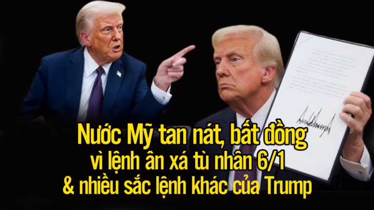 Nước Mỹ tan nát, bất đồng vì lệnh ân xá tù nhân 6/1 & nhiều sắc lệnh khác của Trump!