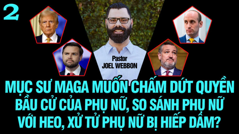 Mục sư MAGA muốn chấm dứt quyền bầu cử của phụ nữ, so sánh phụ nữ với heo