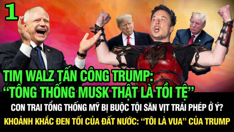 Tim Walz tấn công Trump: “Tổng thống Musk thật là tồi tệ”