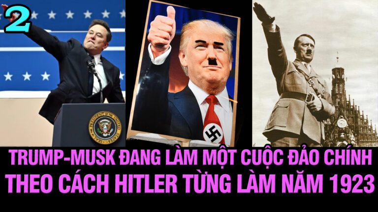 Trump-Musk đang làm một cuộc đảo chính theo cách Hitler từng làm năm 1923