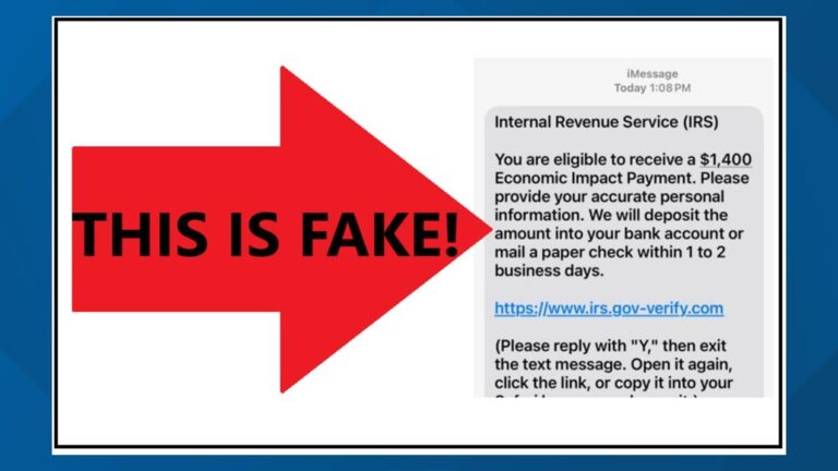 Tội phạm đang mạo danh IRS lừa đảo tin nhắn trả $1.400 cho người dân
