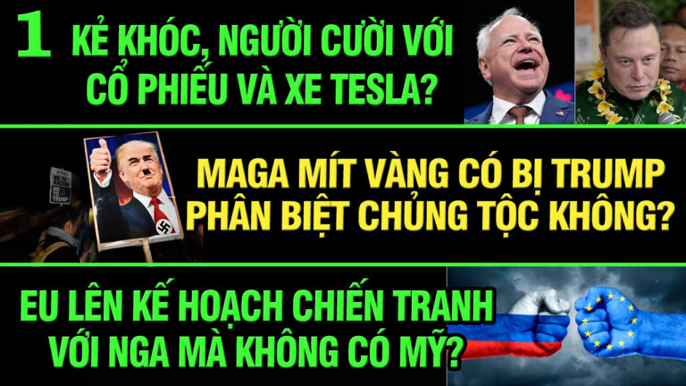 VL1-20.03: Kẻ khóc, người cười với cổ phiếu và xe Tesla?
