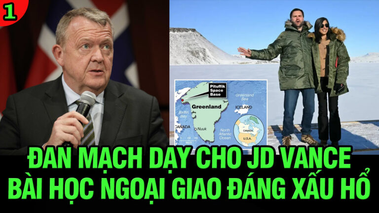 VL1-30.03: Đan Mạch dạy cho JD Vance một bài học ngoại giao đáng xấu hổ