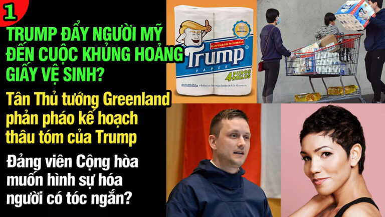 VL1-01.04: Trump đẩy nước Mỹ vào cuộc khủng hoảng giấy vệ sinh