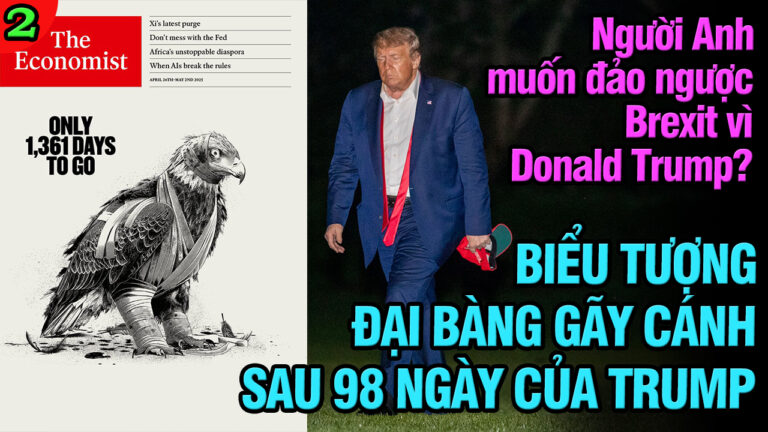 VL2-28.04: Biểu tượng đại bàng gãy cánh sau 98 ngày đầu tiên của Trump