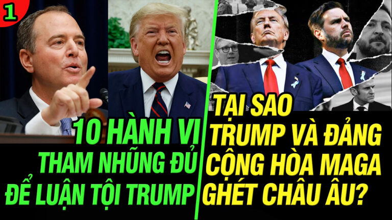 VL1-20.05: 10 hành vi tham nhũng đủ để luận tội Trump
