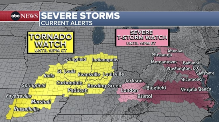 Bão mạnh quét qua miền Đông: 4 người chết ở St. Louis, 2 người ở Virginia