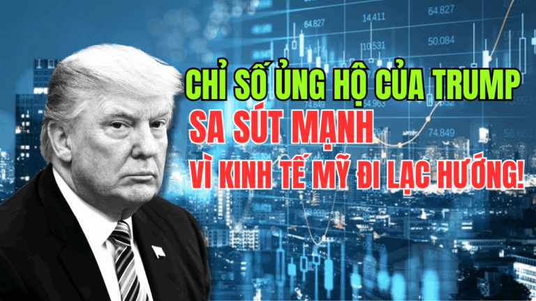 Chỉ số ủng hộ của Trump sa sút mạnh vì kinh tế Mỹ đi lạc hướng!
