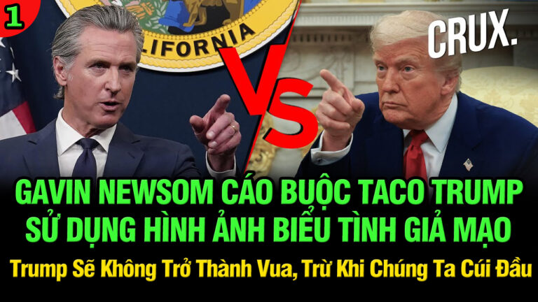 VL1-15.06: Gavin Newsom cáo buộc chính quyền Trump phát tán hình ảnh biểu tình giả mạo