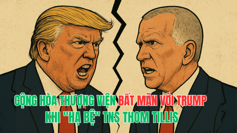 Cộng hòa Thượng viện bất mãn với Trump khi “hạ bệ” TNS Thom Tillis