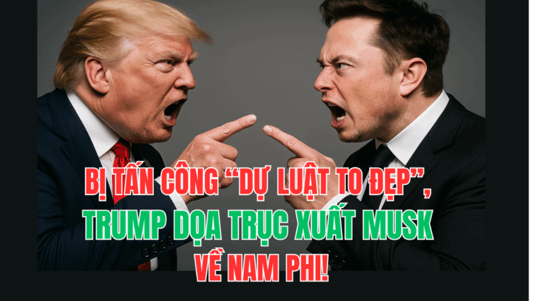 BỊ TẤN CÔNG “DỰ LUẬT TO ĐẸP”, TRUMP DỌA TRỤC XUẤT MUSK VỀ NAM PHI!