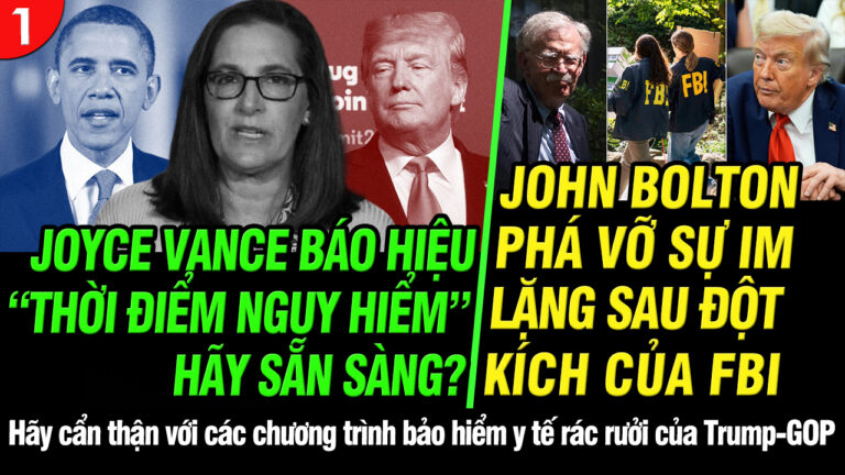 VL1-27.08: Joyce Vance báo hiệu ‘thời điểm nguy hiểm’ đến? Hãy sẵn sàng!