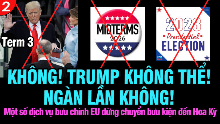 VL2-21.08: Không! Trump không thể! Ngàn lần không!