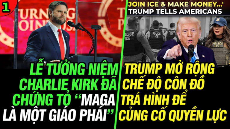 VL1-23.09: Trump mở rộng chế độ côn đồ trá hình để củng cố quyền lực