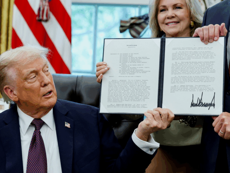 Trump ký lệnh điều động Vệ binh Quốc gia tới Memphis để trấn áp tội phạm