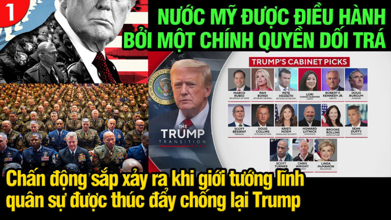 VL1-26.11: Giới tướng lĩnh quân sự được thúc đẩy chống lại Trump