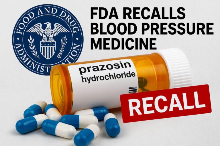 FDA thu hồi thuốc huyết áp PRAZOSIN vì nguy cơ gây ung thư