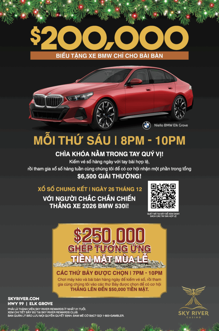 SKY RIVER CASINO CHÀO ĐÓN NĂM 2026 VỚI ĐÊM GIAO THỪA CHỦ ĐỀ “LỬA & BĂNG” KÈM CÁC CHƯƠNG TRÌNH KHUYẾN MÃI MÙA LỄ HỘI