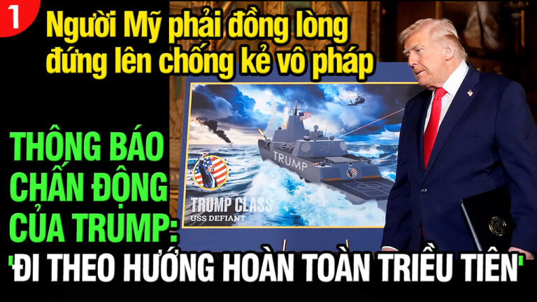 VL1-23.12: Thông báo gây chấn động của Trump: ‘Đi theo hướng hoàn toàn Triều Tiên’