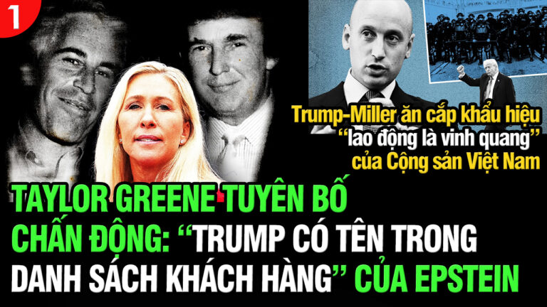 VL1-30.12: Taylor Greene tuyên bố chấn động: “Trump có tên trong danh sách khách hàng” của Epstein