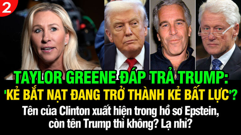 VL2-21.12: Taylor Greene đáp trả Trump: ‘Kẻ bắt nạt đang trở thành kẻ bất lực’?