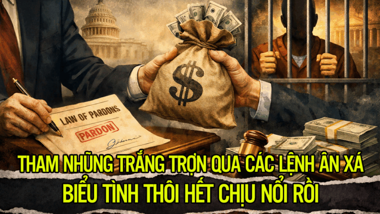 Tham nhũng trắng trợn qua các lệnh ân xá. Biểu tình thôi hết chịu nổi rồi