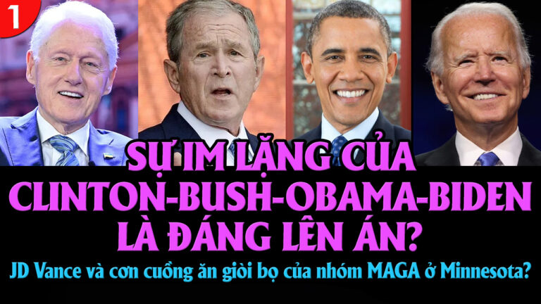 VL1-18.01: Sự im lặng của Clinton-Bush-Obama-Biden là đáng lên án?