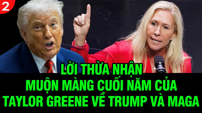 VL2-01.01: Lời thừa nhận muộn màng cuối năm của Taylor Greene về Trump và MAGA