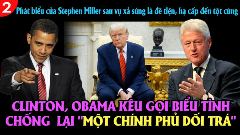 VL2-27.01: Clinton, Obama kêu gọi biểu tình chống lại “một chính phủ dối trá”